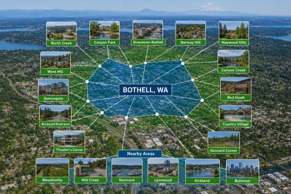 Bothell area network map overview